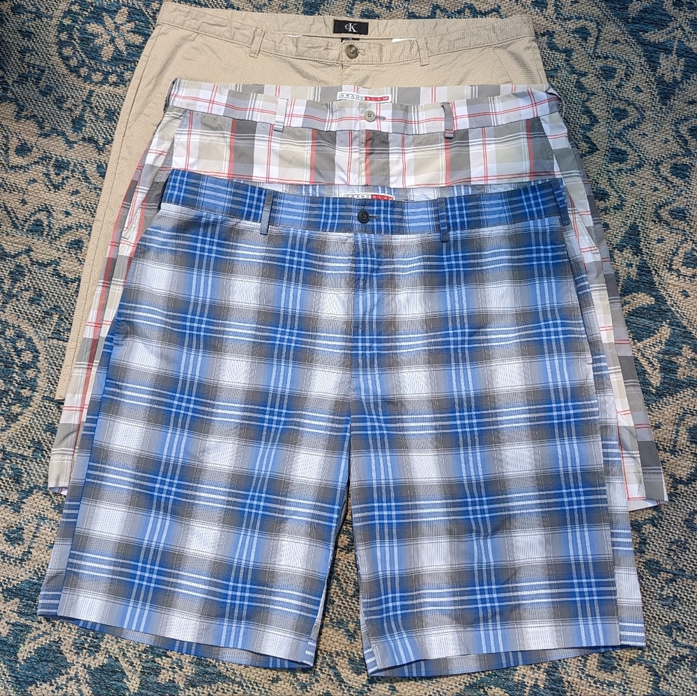 Men's Chino, Golf Shorts Size 40 (lot of 3 pair)